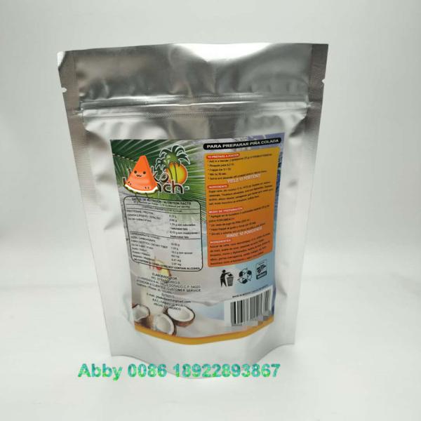 Transparent Window Plastic Pouches Packaging For Coconut Sugar Sachet