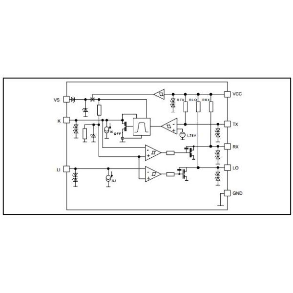 L9637D integrated circuit components electronic ic chip Integrated Circuit Chip ISO 9141 INTERFACE
