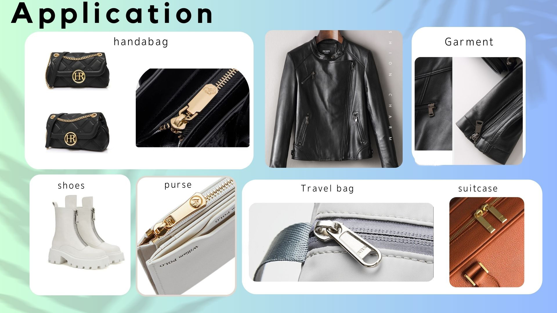 Embossed Custom Logo Zipper Pulls Nickel Plated Handbag Zipper Pulls