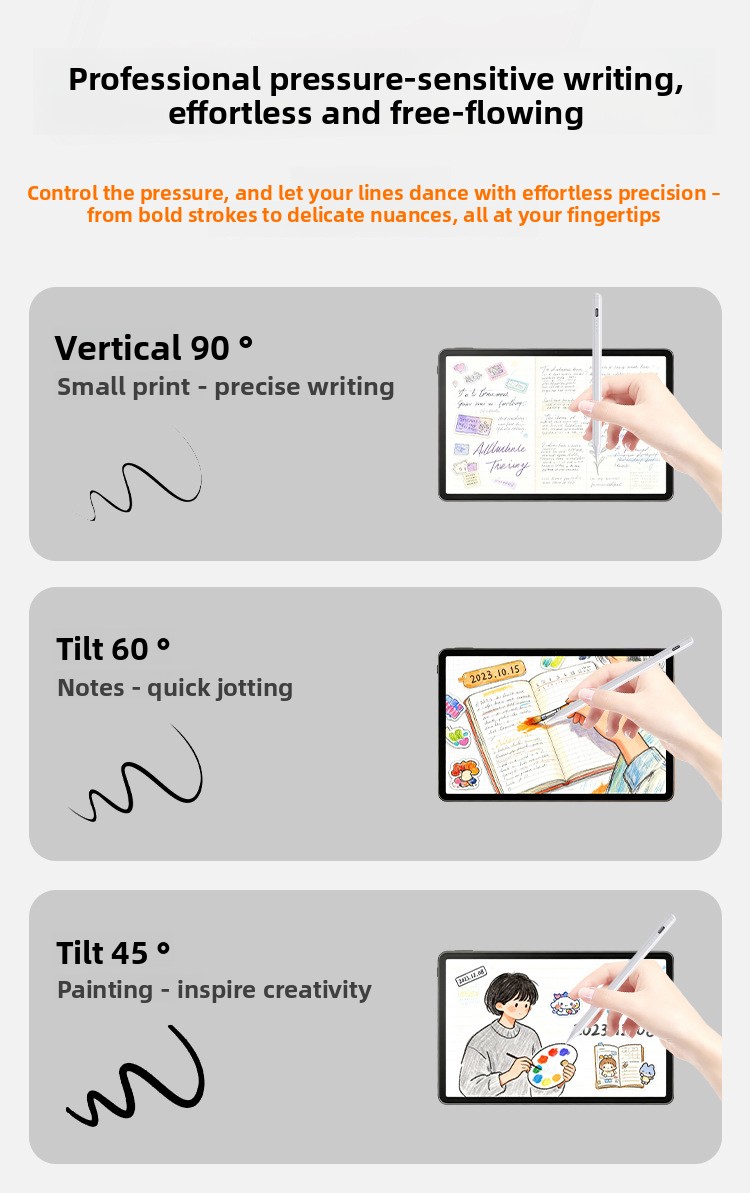 Plastic Pencil Capacitive Pen Tip Replaceable Universal Magnetic Touch Screen Writing Pen