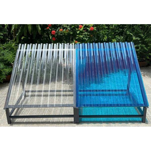 clear 840mm Width Polycarbonate corrugated Sheet for Flexible and Versatile Applications