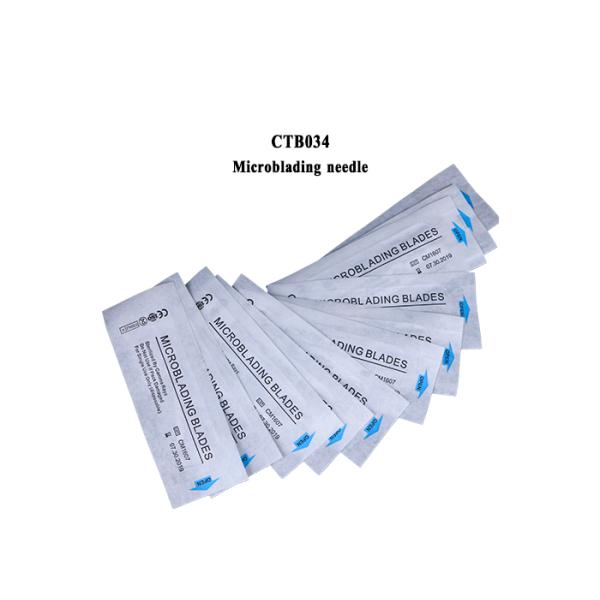 EO Gas Sterilized Blade Microblading Needles With Lot. No. And Expiry Date
