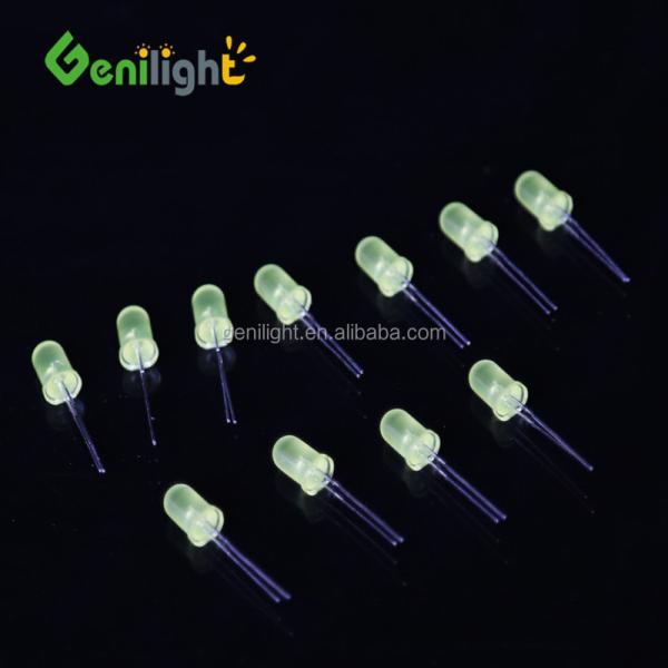 5mm Yellow Candle Light Flicker Diodes Bright LED Light with Max. Reverse Current 50uA