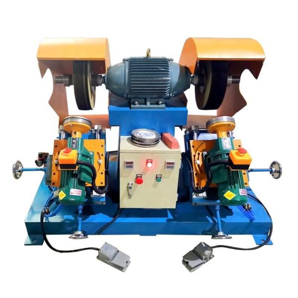 Double Stations Cookware Polishing Machine For Kettle Heating Plate Vacuum Adsorption
