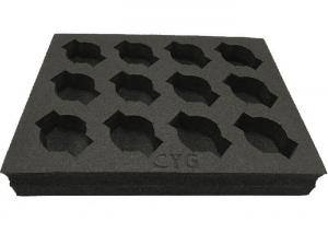 ESD Conductive Dissipative Anti Static Polyethylene Foam Tray Black Color
