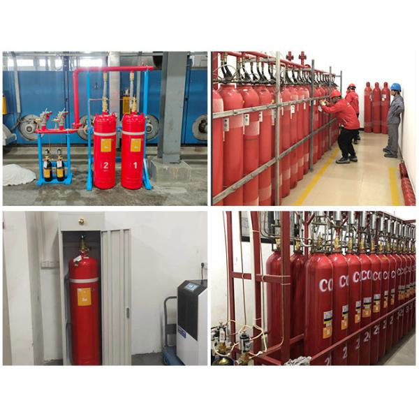 Fm200 Gas Fire Suppression System Fire Detection System Pipe Line Automatic Fire Extinguisher For Archives