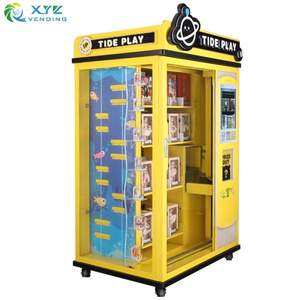 XYZ Luminous Letter Adjustable Slots Automatic Pick-up Door Gift Touch Screen Lucky Box Vending Machine