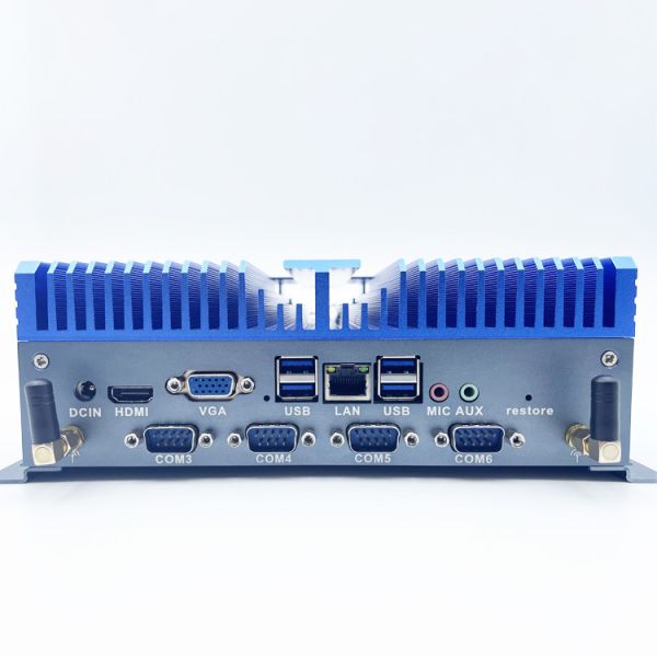 Fanless Embedded Computer Intel Core I3/I5/I7 256GB Dual Ethernet COM Parallel Port 2x DDR4 SO-DIMM Factory Automation