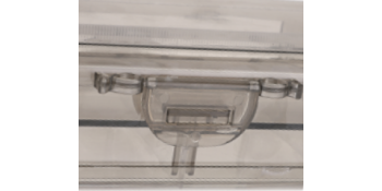 Double Deck Pencils Box Clear Plastic Stationery Box Removable Ruler Dividing Spacers Multi-Grid Home Utility Box