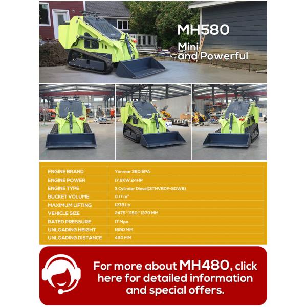 Cheap Stand on Mini Skid Steer Loader Mini SkidSteer Loaders Crawler Loader Mini