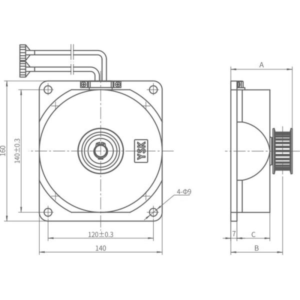 Elevator Door Operator Motor Stable Operation Low Speed And High Eficiency