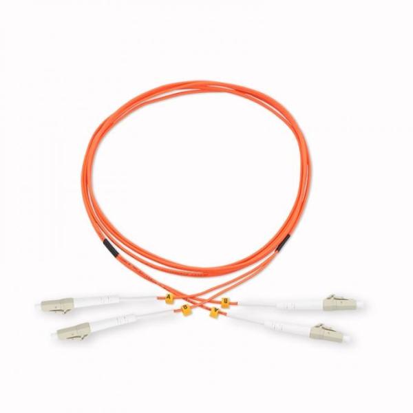 OM1 62.5/125 LC To SC Duplex LSZH Fiber Optic Patch Cords