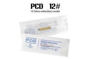 Quality PCD #12 Curve Gold Eyebrow Needles Compact 0.5kg / Piece Aseptic Packaging for sale