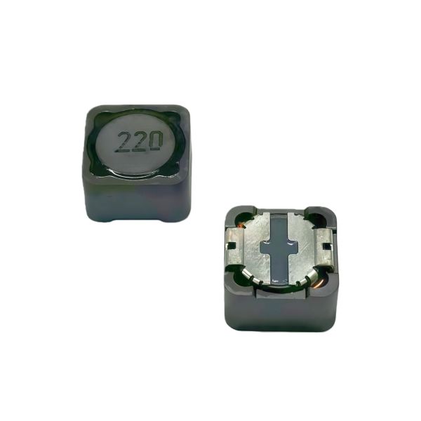 SMD inductor side profile and dimensional specifications