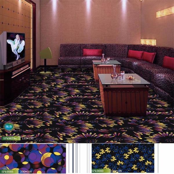 Fluorescent Commercial Floor Tile D Firework Pattern Jacquard Style