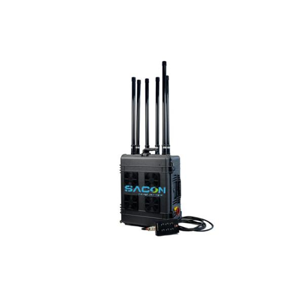 330w High Power Drone Frequency Scrambler Adjustable With 6 Antennas 1km Range