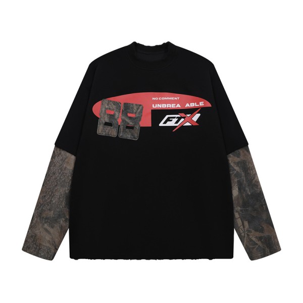 Customized Heavyweight 100% Cotton Washed Digital Print Blank Design Breathable Vintage Oversized Raglan Sleeve T-shirt for Men