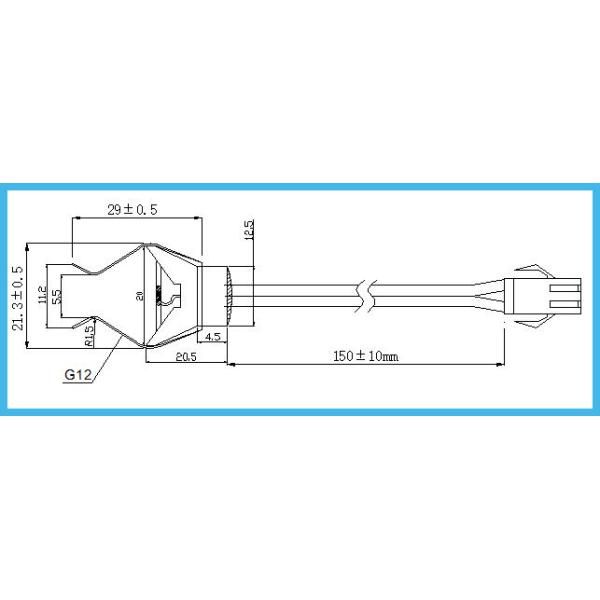 50K G12 NTC Temperature Sensor 125C Wall Mounted Probe For Water Heaters