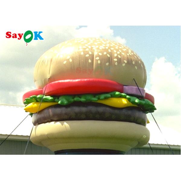 UV Resistant 10ft Inflatable Hamburger Model Store Decoration