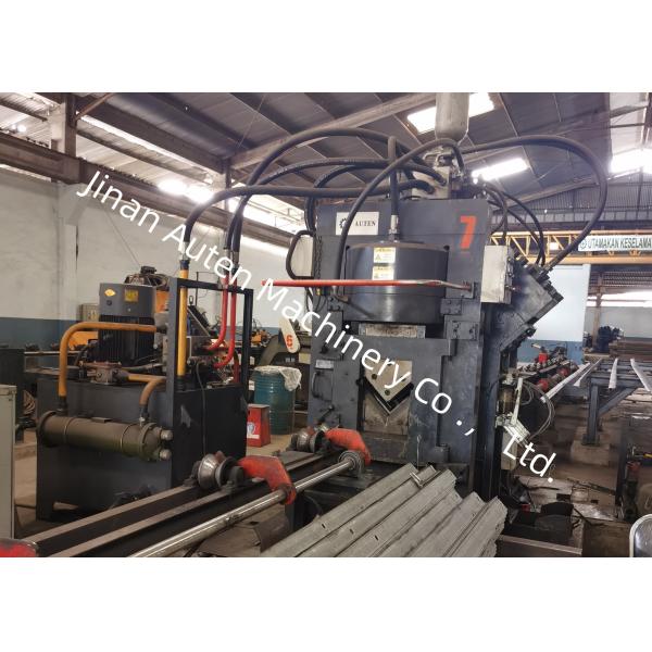 Single Blade Cutting CNC Angle Punching Marking And Shearing Line Water Cooling Hydraulic