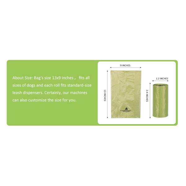 Customized Biodegradable Plastic Bags Degradable Pet Garbage Bag for Environment