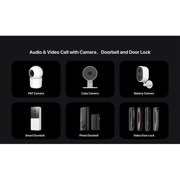 Custom Home Touch Screen Control 4inch Zigbee Wall Panel For Video Doorbell Monitoring