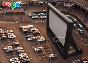 China Inflatable Projection Screen Parking Lot Pvc White Inflatable Movie Theater Screen on sale