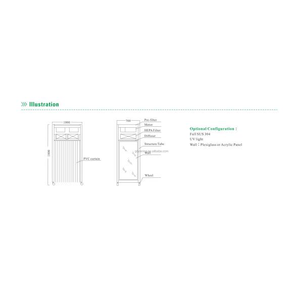 Portable Clean Sampling Vehicle Small Laminar Flow Booth For Pharmaceutical