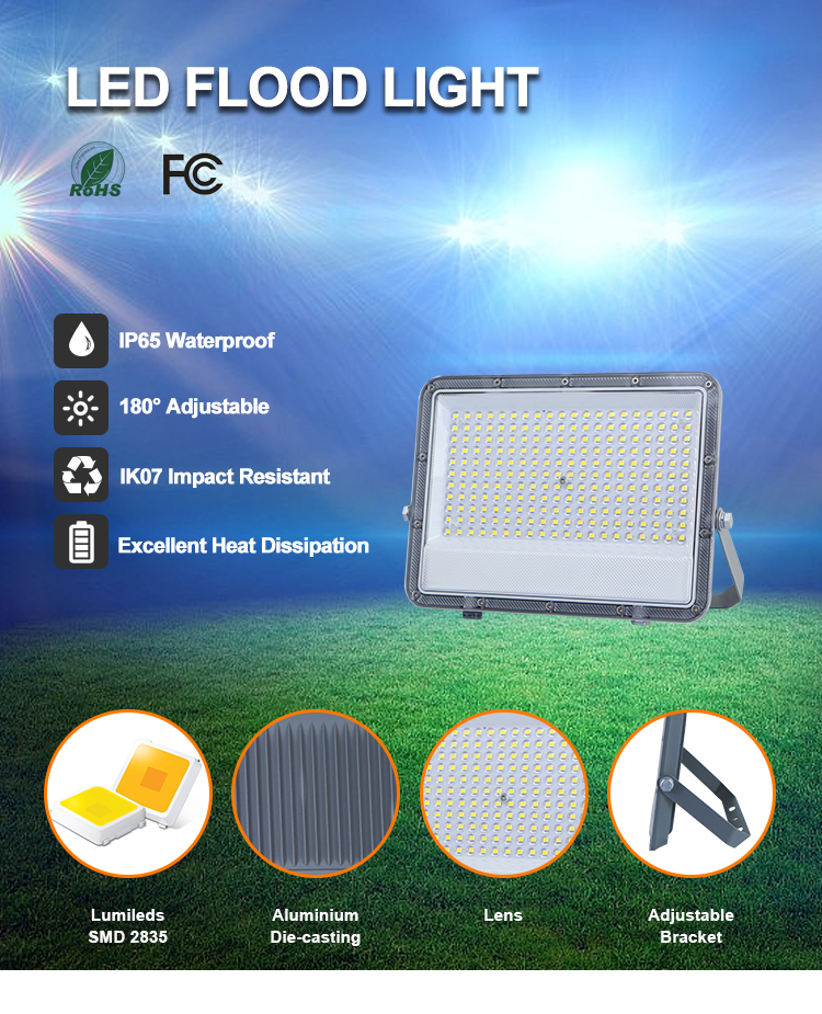 Led flood light for outdoor using high lumen good quality ip65 waterproof