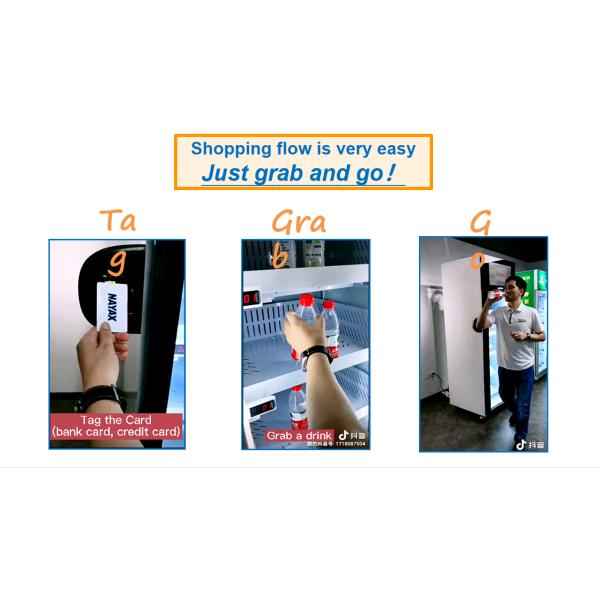 Ice cream vending machine freezer cooling system with touch screen card reader in the mall