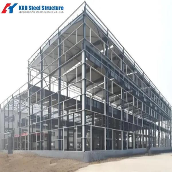 Prefabricated steel structure warehouse exterior view