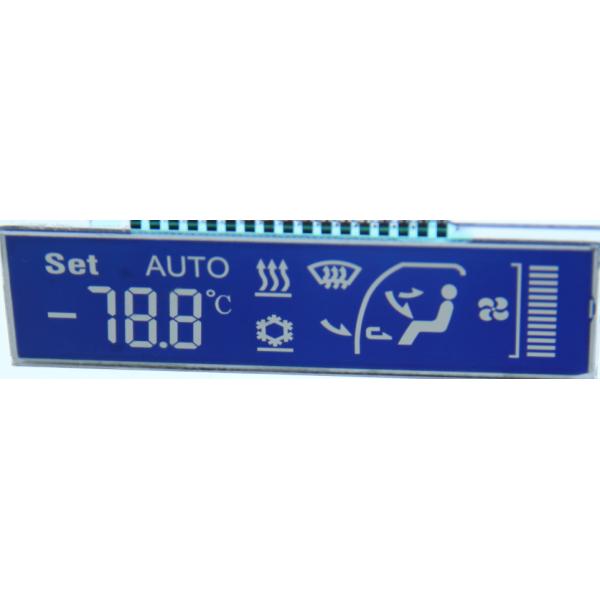 Vehicle Controller HTN Display Seven Segment Lcd Customized PIN Connector
