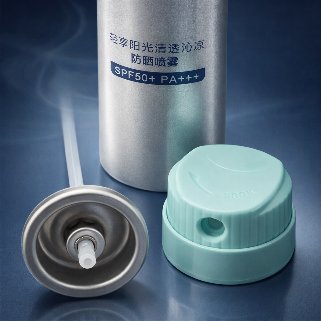 Precision Controlled Dispensing Sunscreen Lotion Pump Valve with Durable Tinplate and Plastic Construction for Various Sunscreen Formulations