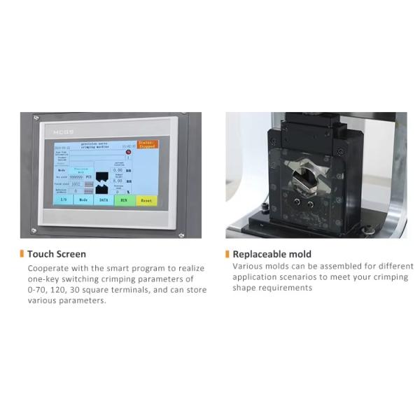 Heavy Duty 30T Square Terminal Crimping Machine Equipment Multi Application Renewable Energy Production Machinery
