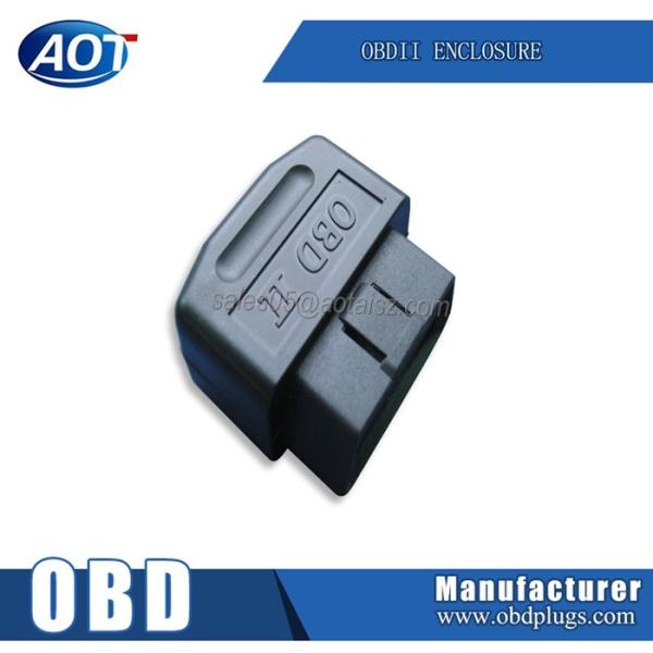 Sample Normal Plug Plastic OBD OBD2 Vehicle Enclosure with PA66 CF Material