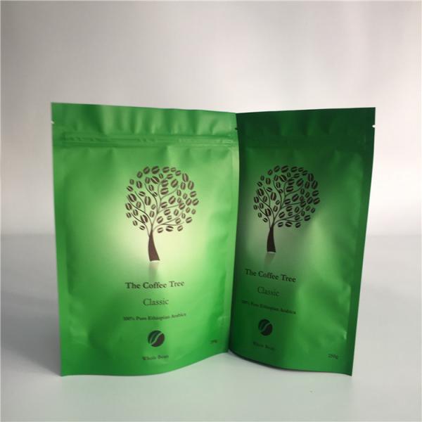 Matt Surface Plastic Pouches Packaging , Aluminum Foil Tea Packaging Bag Customized