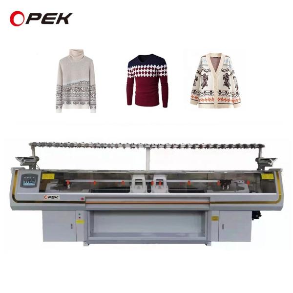 OPEK Fully Jacquard High Speed Four System Sweater Knitting Machine Function Sweater