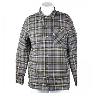 Quality Long Sleeve Cotton Flannel Plaid Work Shirts With Company Embroidery Logo for sale