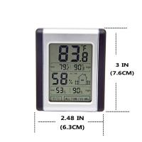 China DTH-124 LCD Touch Screen Max MIN Digital Hygrometer Indoor Outdoor Thermometer Humidity Monitor for sale