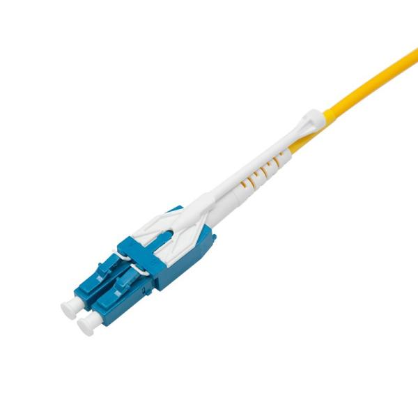 5 meter LC/LC - UPC - Singlemode - Uniboot with Pull Push Tab- Duplex OFNR Fiber Optic Patch Cable