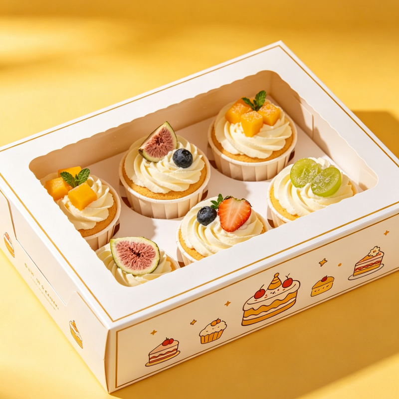 Various cake packaging box shapes and sizes