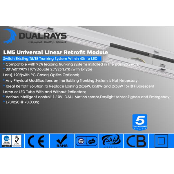 140LPW Plug DC650V Linear LED Module Linear With BOKE DALI Driver