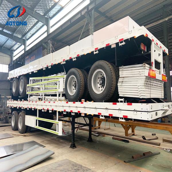 40FT Flatbed Semi Trailer - Rear View