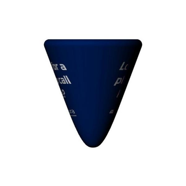 Dark Blue Inflatable Advertising Conical Balloon / Outdoor Hanging Balls