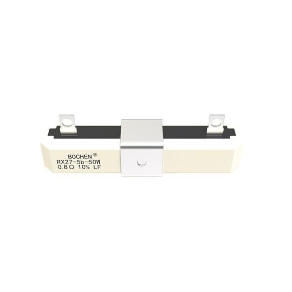 50W RX27 Wirewound Ceramic Resistor with Quick Connect Terminals and Ceramic Composition for High Power Applications
