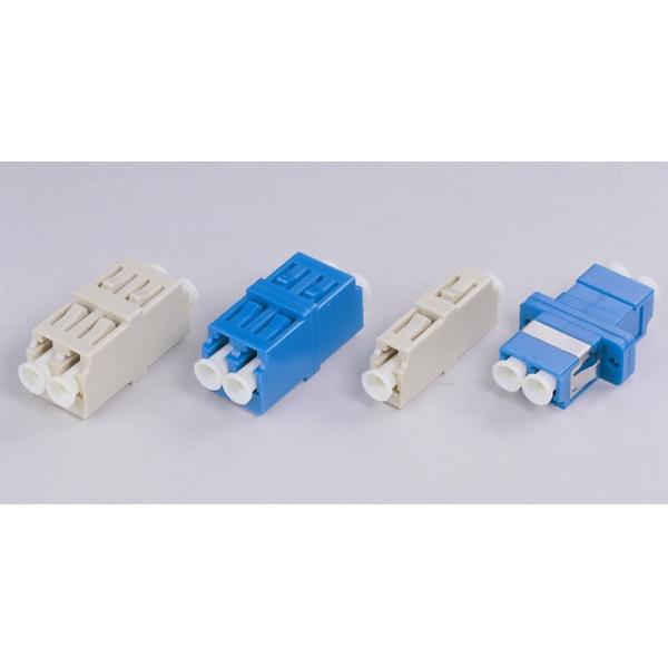 LC OM3 Optical Fiber Coupler for Test Network , Aqua Duplex Adapter