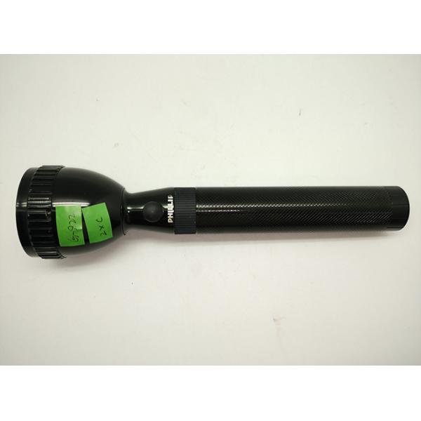 G-822 2 C Batteries Matal Rechargeable LED Torch Flashlight