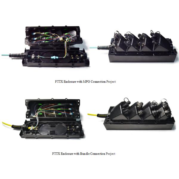 H MiniSC Connector Fiber Optic Cable Assemblies FTTX Optical Terminal Enclosure