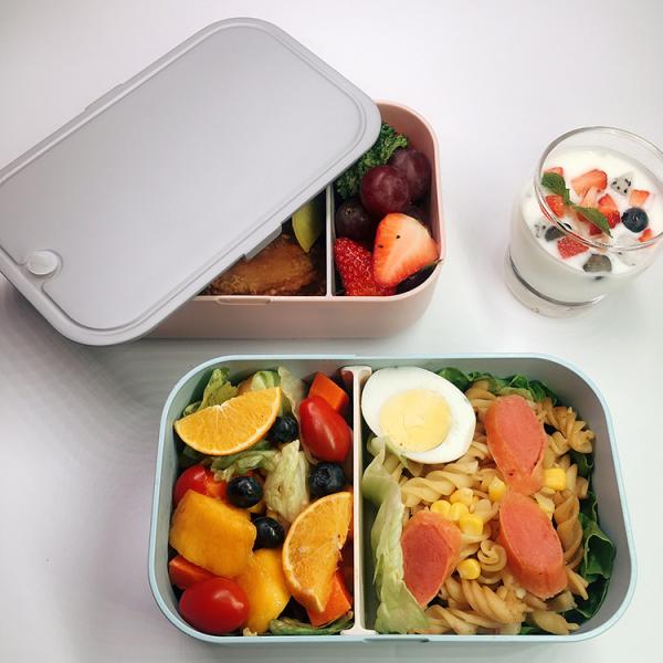 Microwaveable Stackable Lunch Box for Personalized Meal Planning