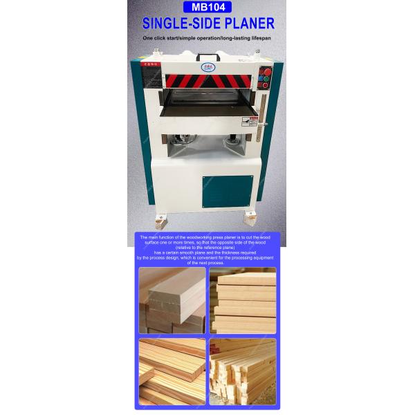 Customized Voltage Woodworking Planer One Sided Machine Automatic Grade Automatic
